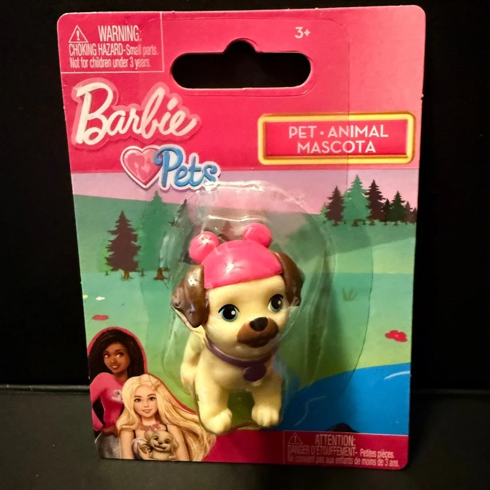 Barbie Pets Mini Figure Lot Kids NEW 5pc Puppy Dog Cat Collection